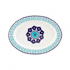 karaca mai selcuklu serisi oval tabak 36 cm karaca tabak urunler caydanlik