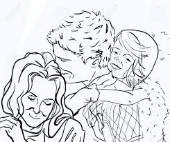 Made easy, the basics of pencil drawing. Sketch Of Loving Family Hugging Mother Father And Daughter Royalty Free Cliparts Vectors And Stock Illustration Image 156579641
