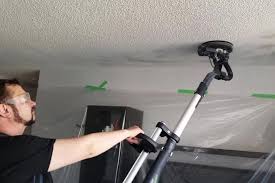 How to repair cracked ceiling paint. 2021 Popcorn Ceiling Removal Cost Prices Pictures Options