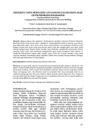 Makanan kanak kanak mestilah makanan yang sihat dan seimbang. Pdf Bercerita Tanpa Menggurui Gaya Bahasa Dalam Buku Cerita Anak Untuk Membangun Karakter Titien Diah Soelistyarini Academia Edu