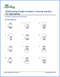 In addition to worksheets, you can download and print math card games and learning center task cards. Grade 2 Subtraction Worksheets Free Printable K5 Learning