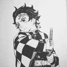 Alberto Sacco On Twitter Drawing Of Tanjiro From Demon Slayer Demonslayerdrawing Demonslayer Drawing