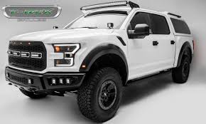 Buy front grill replacement for ford f150 2018 2019 2020, including xl, xlt, lariat, king ranch, platinum and limited, raptor style grille for f150, matte black: 2017 2020 F 150 Raptor Svt Revolver Grille Black 1 Pc Replacement With 4 6 Inch Leds Fits Vehicles With Camera Pn 6515671
