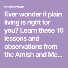 10 Life Lessons From The Amish And Mennonites Leben Stil Lebensstil