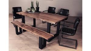 Details zu sitzbank india esstisch bank esszimmer akazie massiv 160cm. Esstisch Queens Akazie Massiv Natur Geolt Metall Schwarz