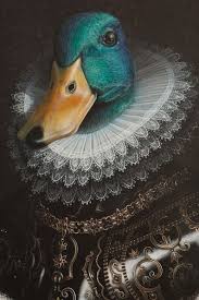 What Comes Up When You Google Ducks In Human Clothes Good To Know Haha If I Hung This Up As Art In The Dorm Animal Paintings Animal Art Art