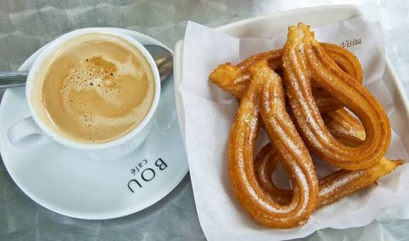 churros y cafe con leche, barcelona. | hokieheart | Flickr