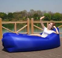 Air Puff: The Breeze Filled Lounger Portable Inflatable Sofa