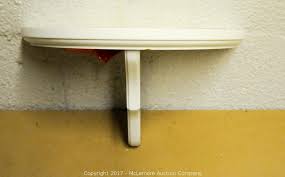 White jolly to create a finished edge or transition between tiles. Mclemore Auction Company Auction Furniture Mirrors Art And Accessories From The Union Station Hotel In Nashville Item Half Circle Wall Shelf Package Of 6