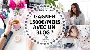 Je le vois à mon échelle ; Combien De Temps Pour Gagner 1500 Mois Avec Son Blog Youtube