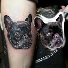 Hold wet cloth against back of tattoo. French Bulldog Tattoo Done By Michael Burger The Old Barrel Tattoo 93142 Maxhutte Haidhof Germany Tattoo Com