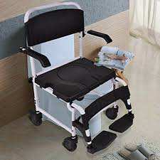 Over Toilet Bathroom Shower Toilet Commode Wheelchair W Drop Arms Locking Casters Patient Commode Wheel Chair By Toilet Commode Bathroom Shower Commode Chair