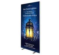 One Choice Light Box Display 7' Tall Free Standing, Double Sided