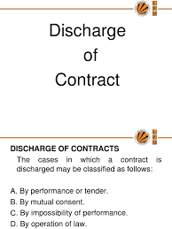Discharge by breach of contract. Discharge Of Contract Rescission Breach Of Contract