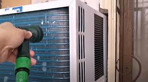Use an air conditioner coil cleaner or an oxygenated household cleaner. How To Clean A Window Air Conditioner Evaporator Coils Arlington Air Conditioning Services