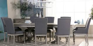 Formal dining room sets, with sleek modern lines or fine traditional detailing, elegantly designed and to be the centerpiece of your dining room and formal entertaining. Grey Traditional Dining Room With Caira Dining Set Living Spaces