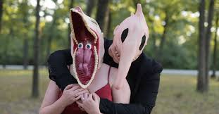 This is for the masks only masks are made of a very lightweight foam and have a black sheer fabric so you can see. You Can Dress Up As Barbara And Adam From Beetlejuice For Halloween With These Awesome Masks
