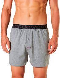 Low rise waist, relaxed fit. Mitch Dowd Loose Fit Knit Boxer Short Charcoal Marle 80702