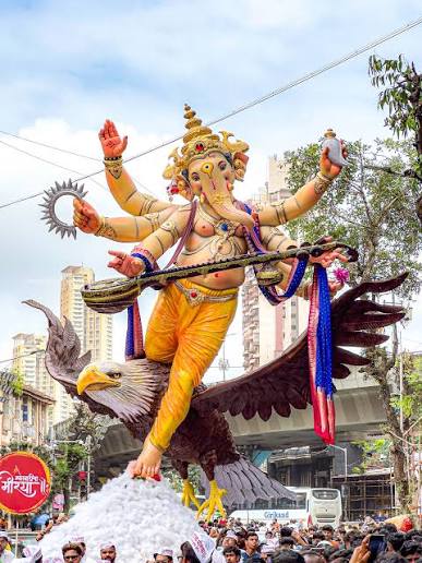 Khetwadi Cha Morya 2026 ❤️😍🙏 . . . . . . . #khetwadichamorya #mumbaiganpati #ganpatiaagman #mumbaifestival #instagrampost