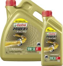 Buy Castrol Power1 Racing 10w 50 Hc Synthetic 4t Engine Oil Louis Motorcycle Clothing And Technology