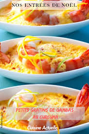 Petits Gratins De Gambas Au Curcuma Recettes Recette Gratin De Gambas Au Curcuma Gratin De Gambas Curcuma Recette