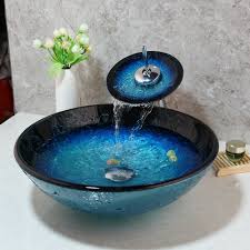 Galaxy baths basin products use only the very finest materials. Bathroom Tempered Glass Vanity Sink Bowl Basin Mixer Faucet Pop Drain Combo Ebay