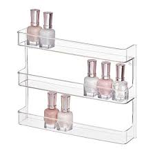 Idesign Clarity Nail Polish Storage Rack With 3 Bathroom Https Www Amazon Com Dp B073dm1zxk Ref Cm Sw R In 2020 Storage Shelves Storage Rack Wall Mounted Shelves