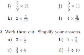Multiplying And Dividing Fractions And Whole Numbers Worksheet With Solutions Dividing Fractions Fractions Number Worksheets