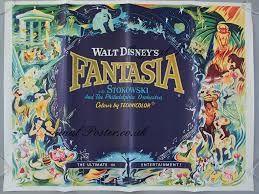 Fantasia Original Vintage Film Poster Original Poster Vintage Film And Movie Posters Vintage dumbo donald poster disney large 1970's inv#989.