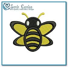 Create a stunning larger piece following the main design titled 'free to bee', which includes honeycomb, a compass and a bee. Free Yellow Bee Embroidery Design Emblanka
