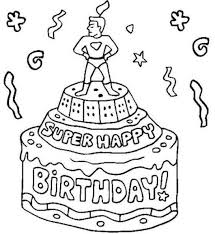Printable Coloring Free Printable Superhero Birthday Cards Superhero Themed Birthday Cake Coloring Pages Happy Birthday Coloring Pages Birthday Coloring Pages Coloring Birthday Cards