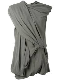 Rick Owens Drape Dress Rickowens Cloth Dress Draped Dress Designer Cocktail Dress