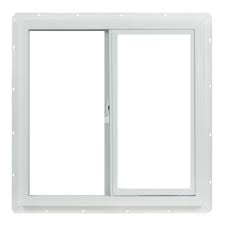 Tafco Windows 23 5 In X 23 5 In Utility Left Hand Single Slider Vinyl Window Dual Pane Insulated Glass And Screen White Vps2424i The Home Depot Window Vinyl Sliding Vinyl Windows Sliding Windows