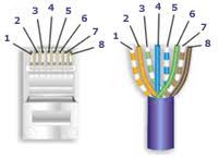 The order from left to right should be: How To Make A Category 6 Patch Cable