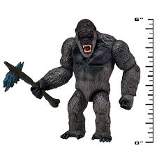 Kong (ゴジラvsコング) is an upcoming 2021 american science fiction monster film produced by legendary pictures, and the fourth entry in the monsterverse. Godzilla Vs Kong Basic Kong With Battle Axe Action Figure 6 Walmart Com Walmart Com