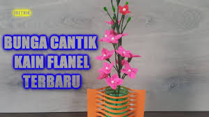 Check spelling or type a new query. Cara Membuat Bunga Cantik Kain Flanel Youtube