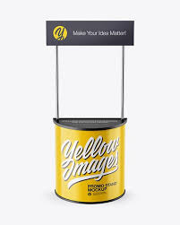 Promo Stand Mockup Front View High Angleshot Download Mockup Free Psd Mockup Psd Mockup
