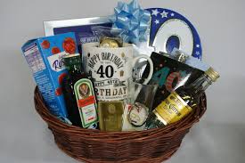 Birthday Gift Baskets For Her Delivery Personalised 40th Birthday Alcohol Gift Basket For Men Gift Baskets For Men Birthday Alcohol Gifts Alcohol Gift Baskets