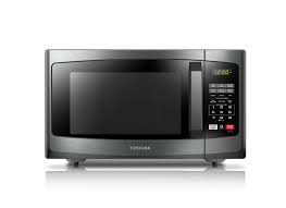 Toshiba Em925a5abs Microwave Oven With Sound On Off Eco Mode And Led Lighting 0 9 Cu Ft Black Stainless Compact Microwave Microwave Oven Compact Microwave Oven