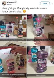 How To Have Liquor On Campus Use A Mini Bottle Of Mouth Wash Life Hacks Useful Life Hacks Diy Life Hacks