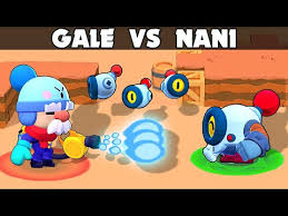 Nani is a robotic brawler that is releasing in the early june update! Nani Vs Gale 1 Vs 1 32 Tests Best Brawler In Brawl Stars Youtube
