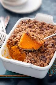 Sweet Potato Casserole Recipe Video Cubes N Juliennes Recipe In 2020 Sweet Potato Casserole Sweet Potato Recipes Casserole Sweet Potato Pecan