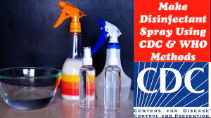How to make disinfectant spray at home. How To Make Disinfectant Spray At Home Using C D C W H O Methods Easy Steps Diy Corona Virus Youtube