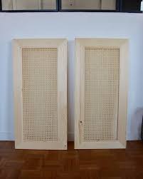 Porte En Pin Et Cannage Fabriquee En France Compatible Modele Ivar Ikea Hauteur 80 Cm Ikea Cannage Diy Ikea