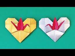 折り紙 1枚でハートの四つ葉のクローバーしおりの簡単な折り方 作り方を紹介します this video shows an instrucion on how to fold an origami heart with four leaf clover lucky clover 鶴 折り紙 折り紙ハート お札折り紙
