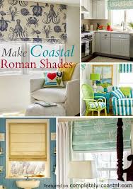 Sew the twill tape sleeves on with a 1/2 inch seam allowance across the back of the shade. Make Nautical And Coastal Roman Shades Coastal Decor Ideas Interior Design Diy Shopping
