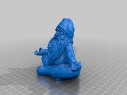 Zen Gnome Low High Polygon Version By Mustangdave Thingiverse 3d Printing Diy Gnomes Polygon