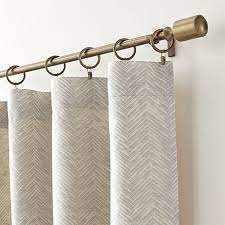 Dover Cream Taupe 50 X108 Curtain Panel Crate And Barrel Taupe Curtains Curtains Curtains For Grey Walls