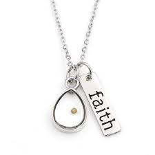 Founded in los angeles in 2008, mustard seed began with a mission to design and produce a unique blend of eye catching and trendy fashion for young women. Faith Mustard Seed Women S Necklace