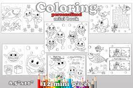 Desenhos para colorir baby shark imprimir e pintar babyshark. Shark Birthday Party Shark Coloring Pages By Magianrainbow On Zibbet